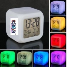 OkaeYa-6 Colour Changing LED Digital Alarm Clock with Date